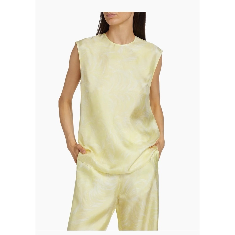 Stella McCartney
Feather Silk Sleeveless Top
Size 40